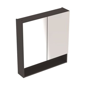 SELNOVA SQUARE 588X850 OGLEDALO SA ORMARIĆEM LAVA MAT – GEBERIT