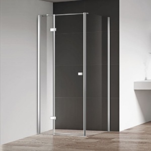 FONTA 100X90 TUŠ KABINA VISINE 195 PROVIDNO KALJENO STAKLO 6mm HROM RAM – CONCEPT