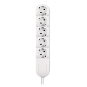 PRODUŽNI KABAL 1.5M 5RUPA 3600W BELI – ALING CONEL