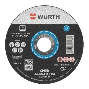 REZNA PLOČA 125X1.0 – WURTH