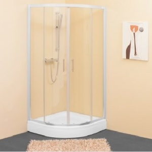 SQ LINE TKP R80 TUŠ KABINA VISINE 190 CHINCHILLA KALJENO STAKLO 5/6mm BELI RAM – KOLPA SAN