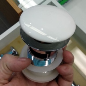 KLIP KLAP OKRUGLI BELI ZA LAVABO BEZ PRELIVA