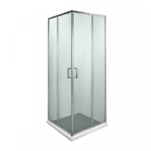 ATLAS CONCEPT 90X90 TUŠ KABINA VISINE 195 PROVIDNO KALJENO STAKLO 6mm HROM RAM – CONCEPT