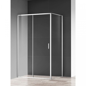 DEVON200 140X80 TUŠ KABINA VISINE 200 PROVIDNO KALJENO STAKLO 6mm HROM RAM – CONCEPT