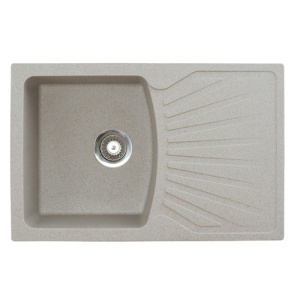 SUDOPERA GRANITNA XQUADRO PLUS BEŽ 770X500 SA SIFONOM fi90 METALAC