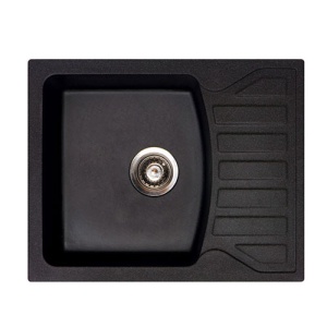 SUDOPERA GRANITNA XQUADRO M CRNA 620X500 SA SIFONOM fi90 METALAC