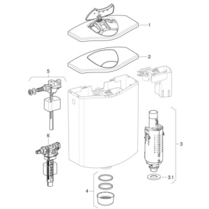 POKLOPAC ZA AP116 PLUS SA TIPKOM – GEBERIT
