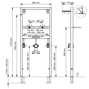 KONZOLNI NOSAČ ZA LAVABO TOPLO-HLADNO – VISAM