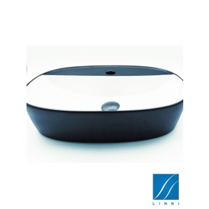 LAVABO NADGRADNI NA RAVNU PLOČU S/MEB/C 01 500X380 MAT CRNI – LINNI